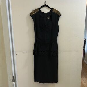 Stop Staring Black Sheath Midi Dress